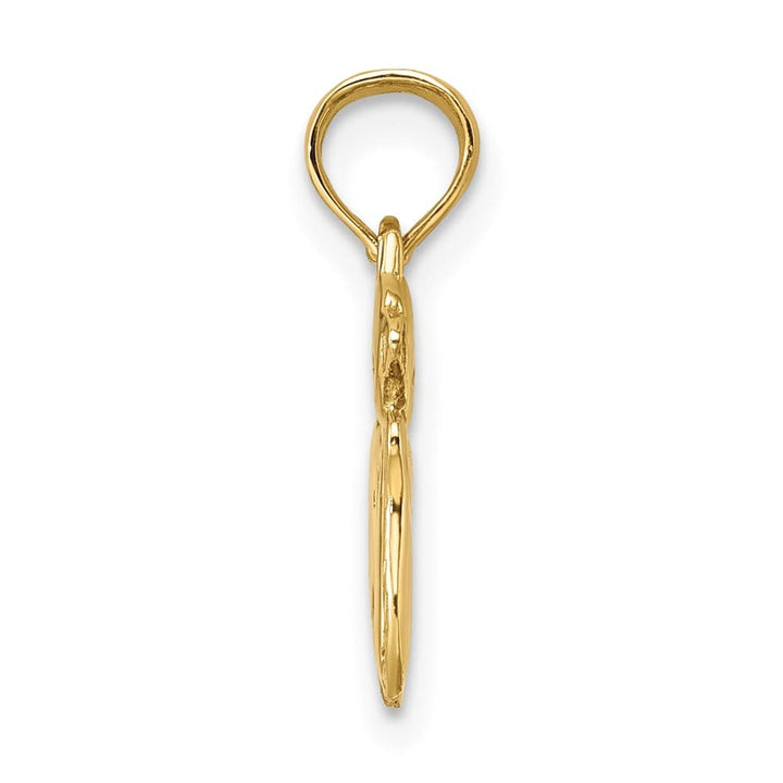 10K Yellow Gold 3-D Polished Medium Two Kittens Charm