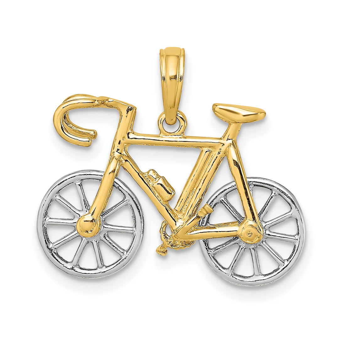 10K Yellow Gold 3-D Ten-Speed Bicycle Charm
