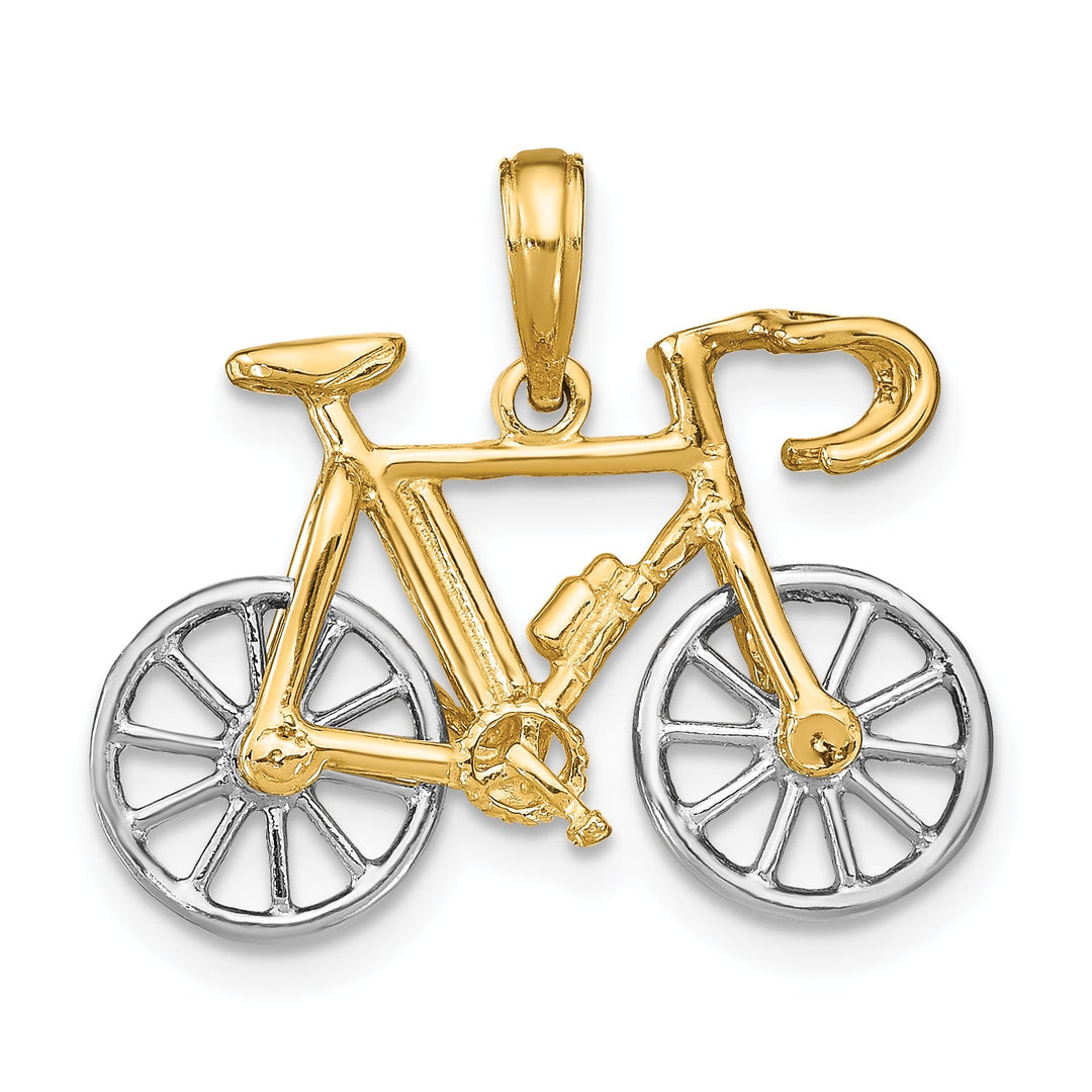 10K Yellow Gold 3-D Ten-Speed Bicycle Charm