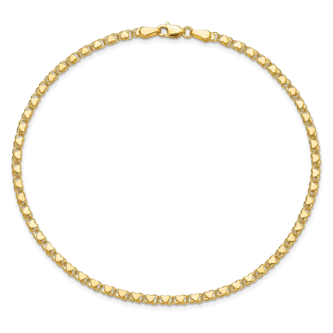 10K Yellow Gold 3 mm Anklet