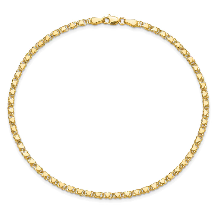 10K Yellow Gold 3 mm Anklet