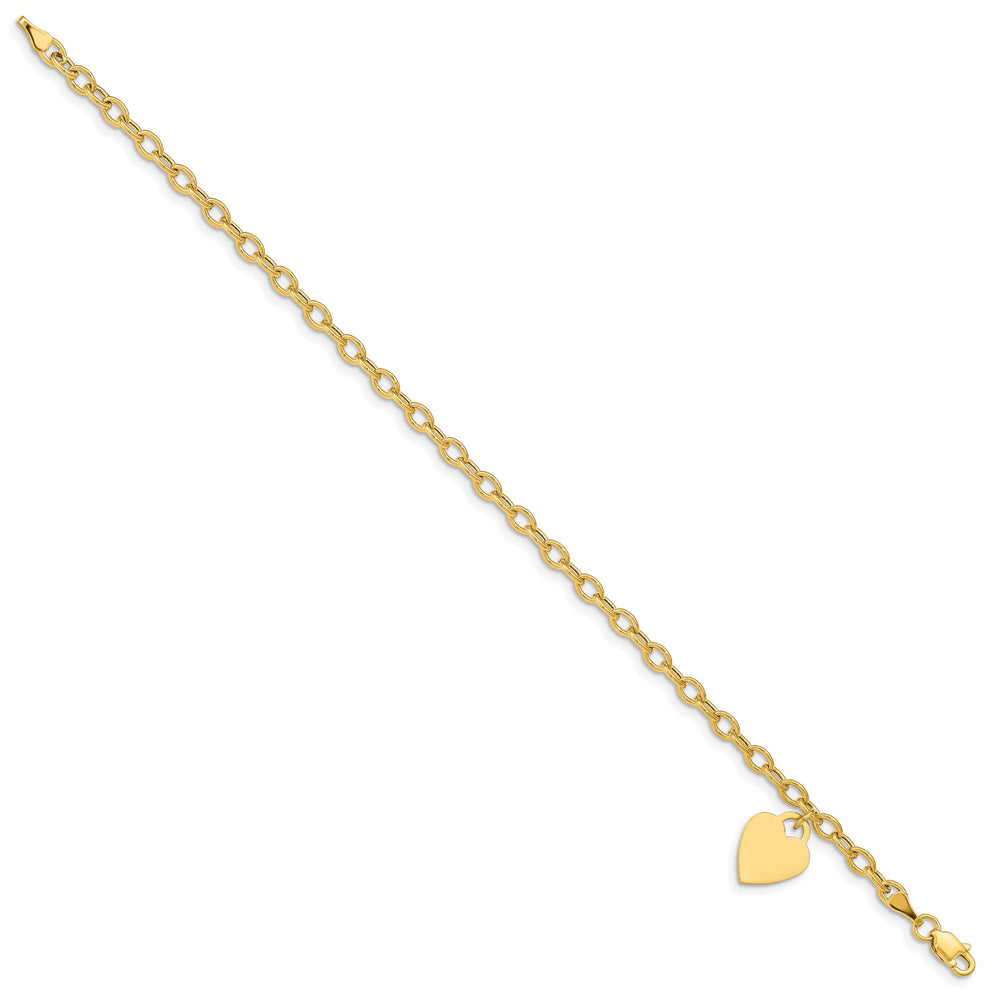 10K Yellow Gold 3 mm Cable Anklet