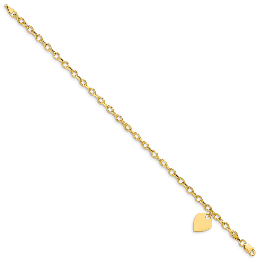 10K Yellow Gold 3 mm Cable Anklet