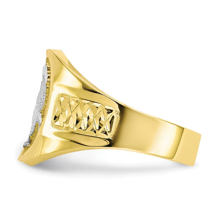 10k Yellow Gold 3 mm Eagle Men's Ring