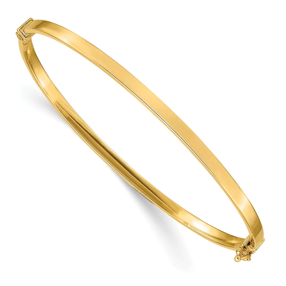 10K Yellow Gold 3 mm Hinged Bangle