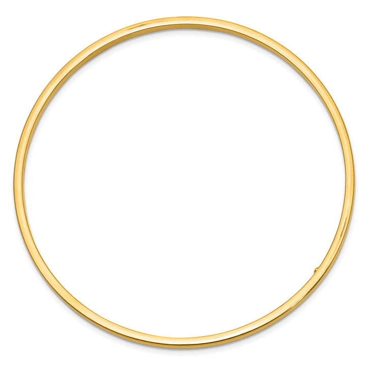 10K Yellow Gold 3 mm Slip On Bangle