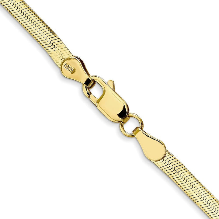 10K Yellow Gold 3mm Silky Herringbone Chain
