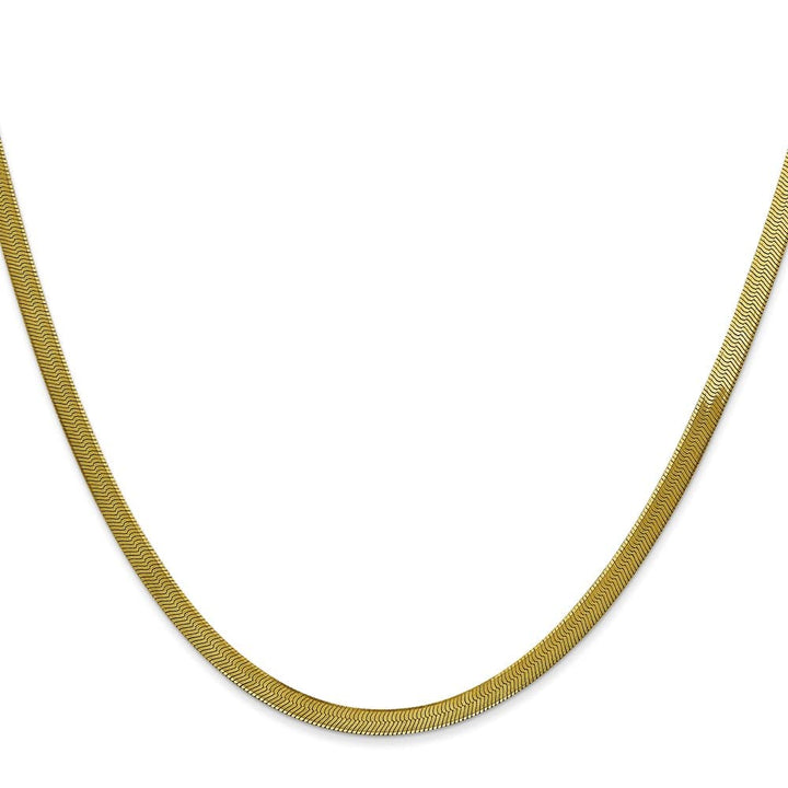 10K Yellow Gold 3mm Silky Herringbone Chain