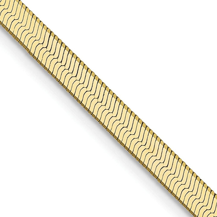 10K Yellow Gold 3mm Silky Herringbone Chain