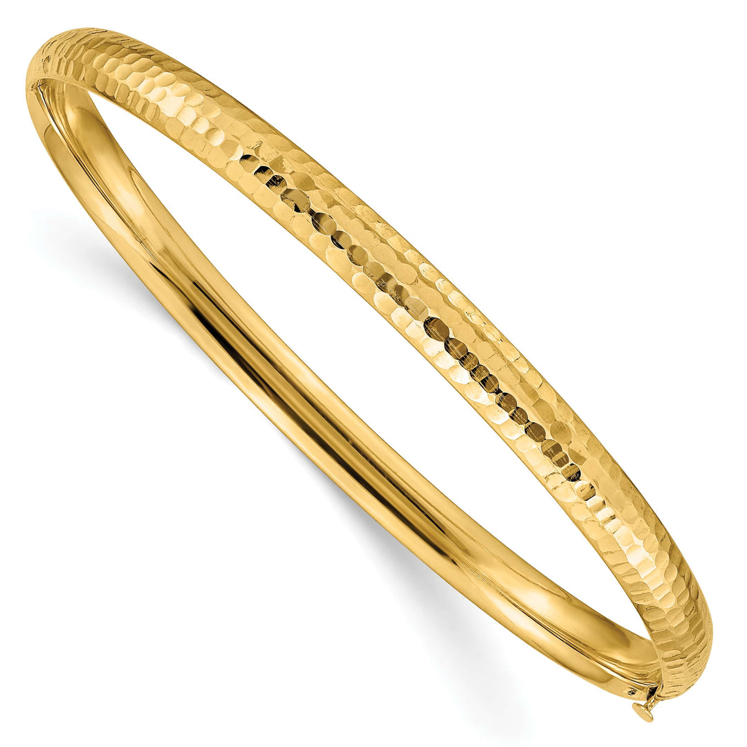 10K Yellow Gold 4.75 mm Hinged Bangle