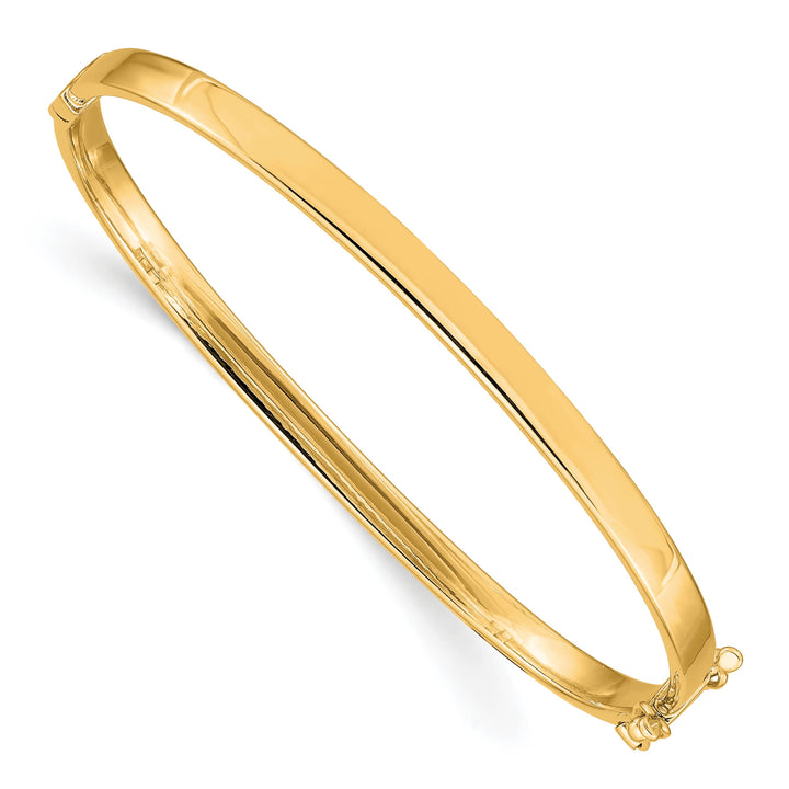 10K Yellow Gold 4 mm Hinged Bangle