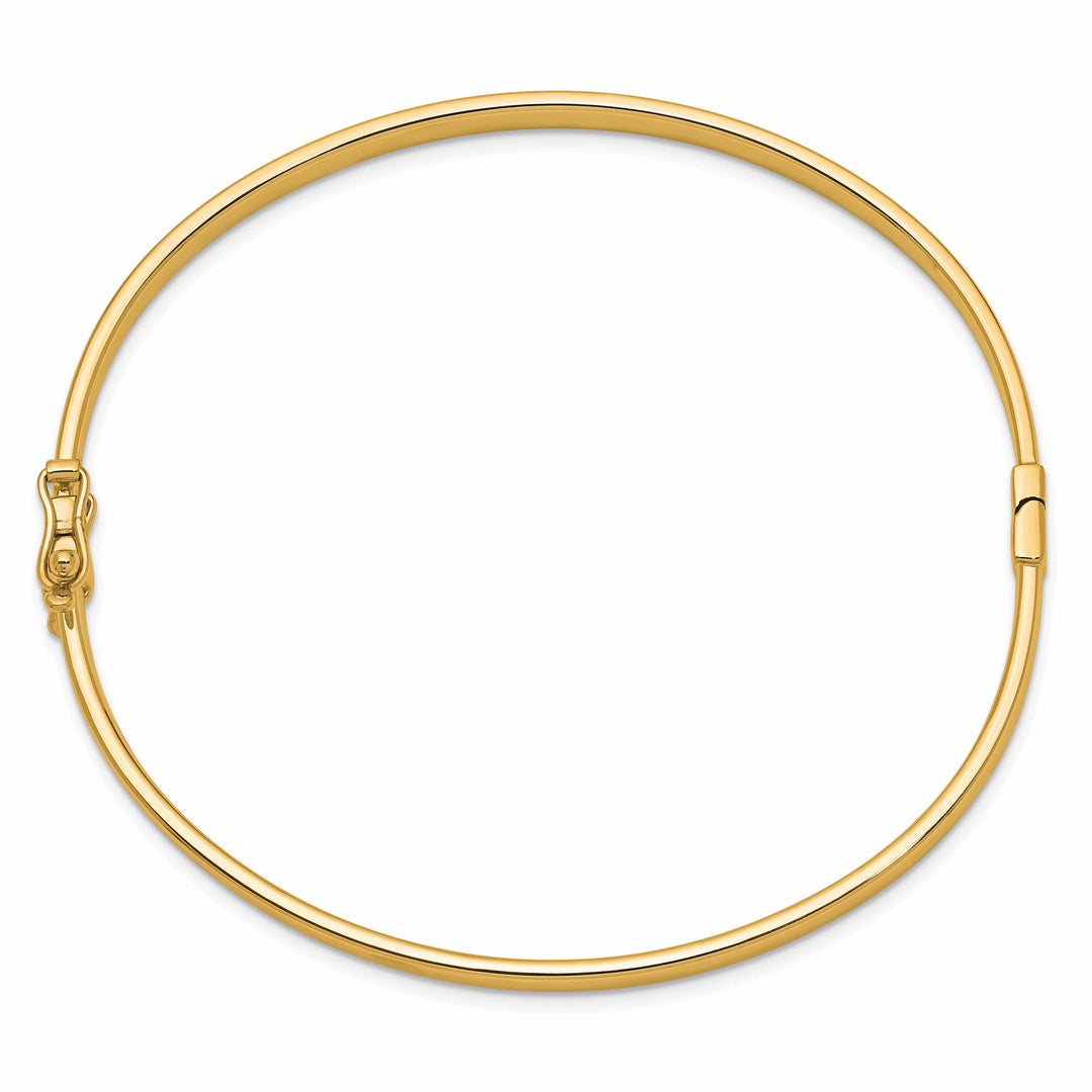 10K Yellow Gold 4 mm Hinged Bangle