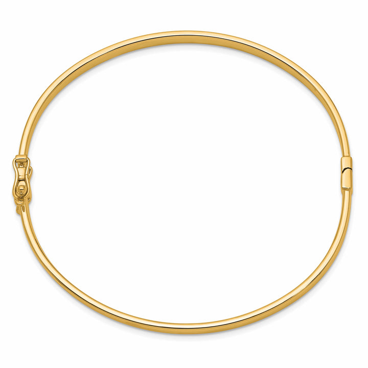 10K Yellow Gold 4 mm Hinged Bangle