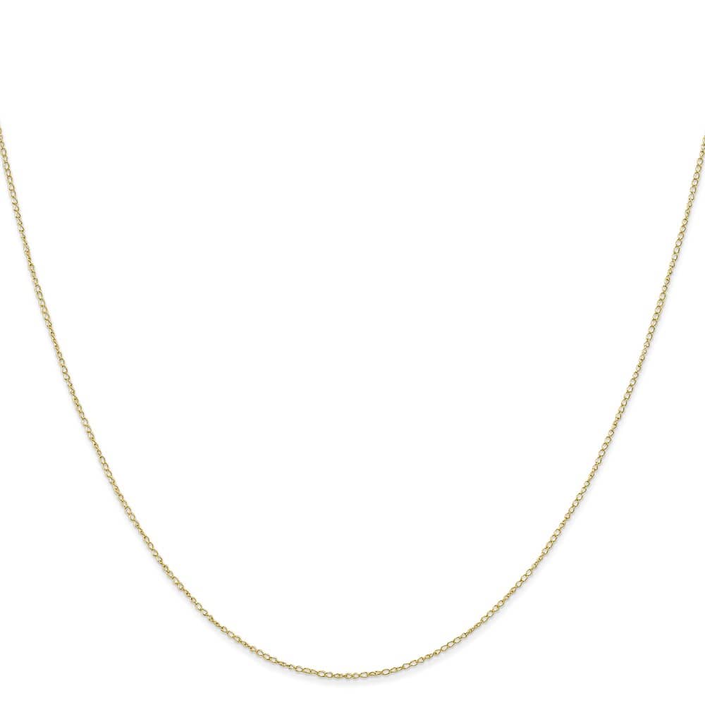 10K Yellow Gold .42mm Carded Curb Chain