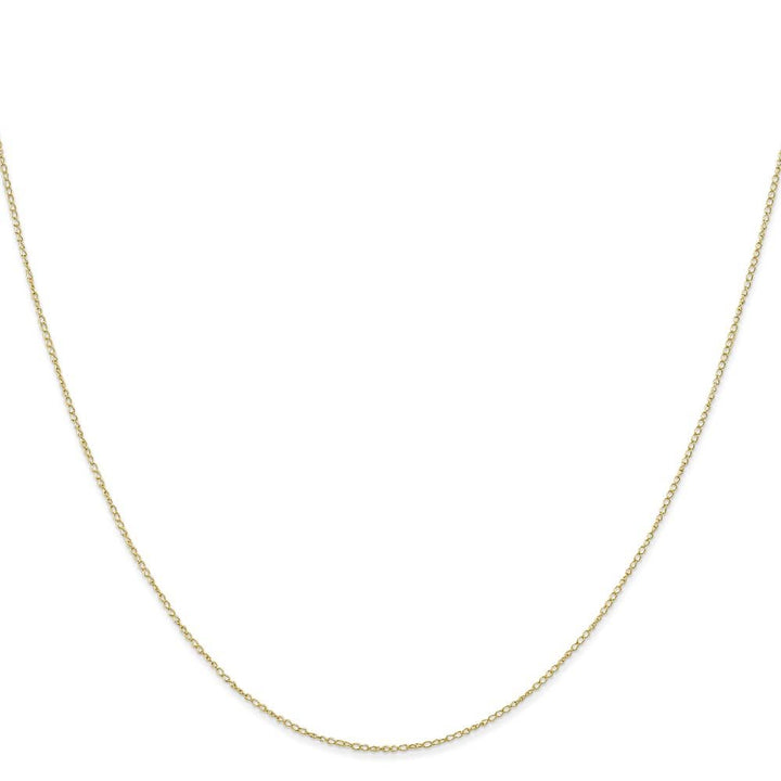 10K Yellow Gold .42mm Carded Curb Chain
