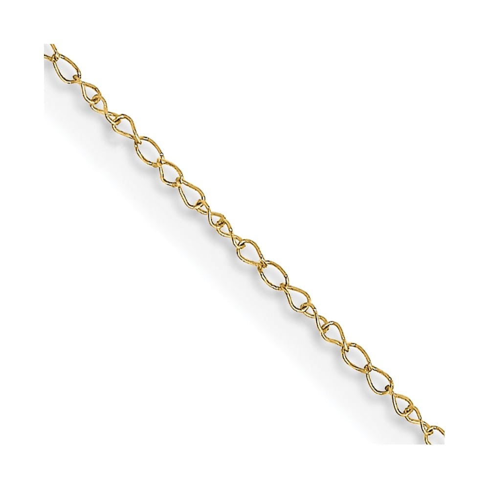 10K Yellow Gold .42mm Carded Curb Chain