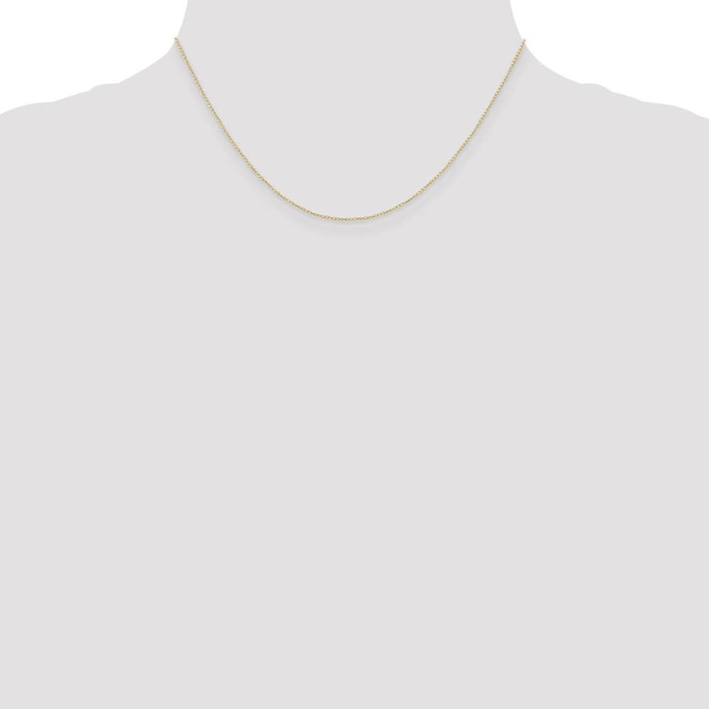 10K Yellow Gold .42mm Carded Curb Chain Size 16