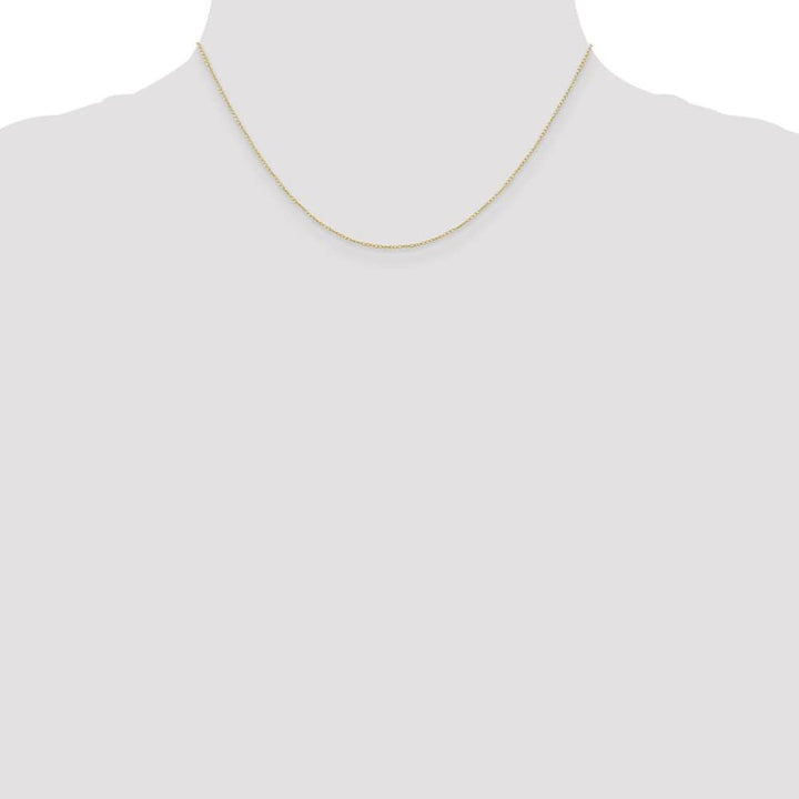 10K Yellow Gold .42mm Carded Curb Chain Size 16