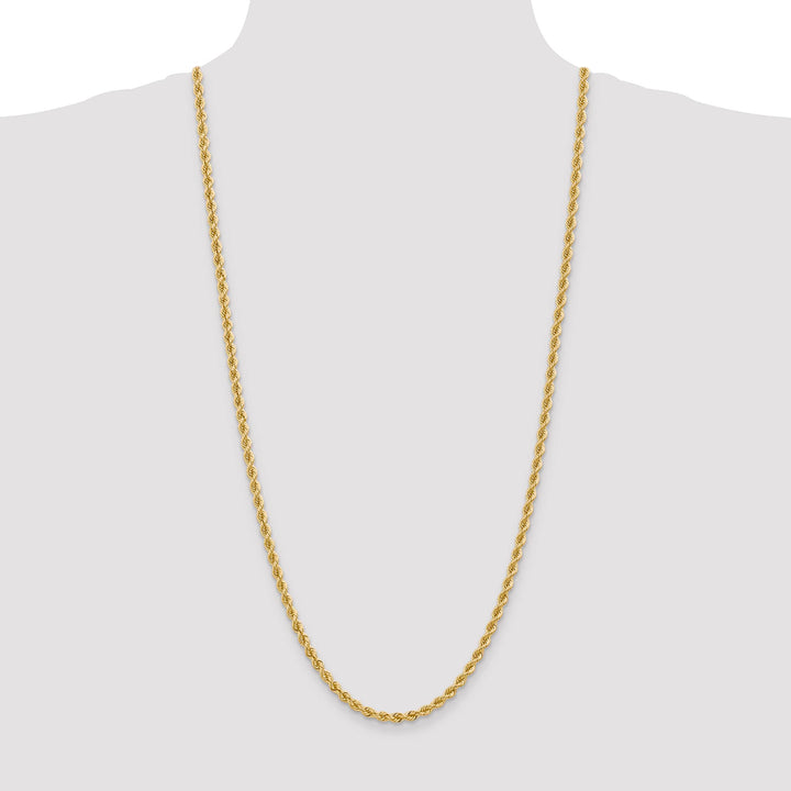 10K Yellow Gold 4mm Regular Rope Chain