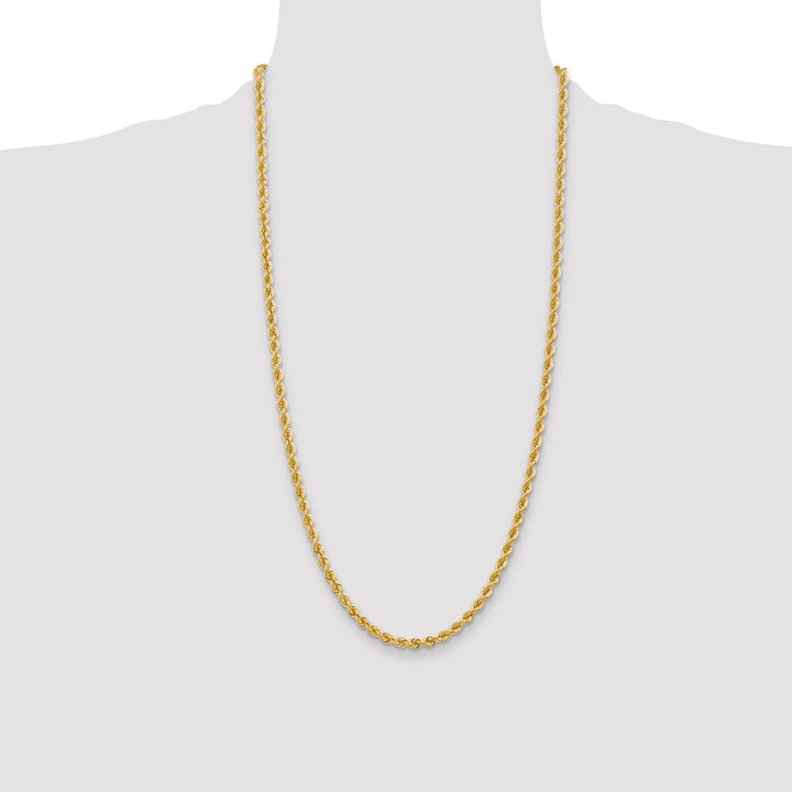 10K Yellow Gold 4mm Regular Rope Chain