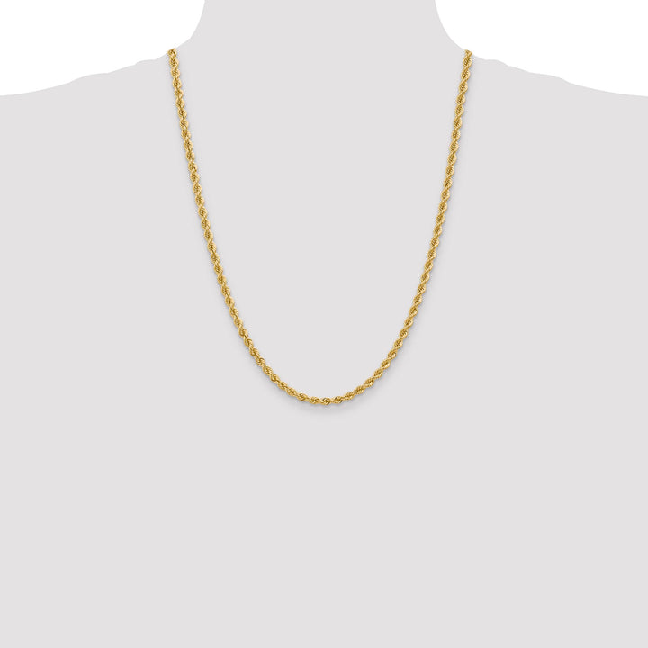 10K Yellow Gold 4mm Regular Rope Chain