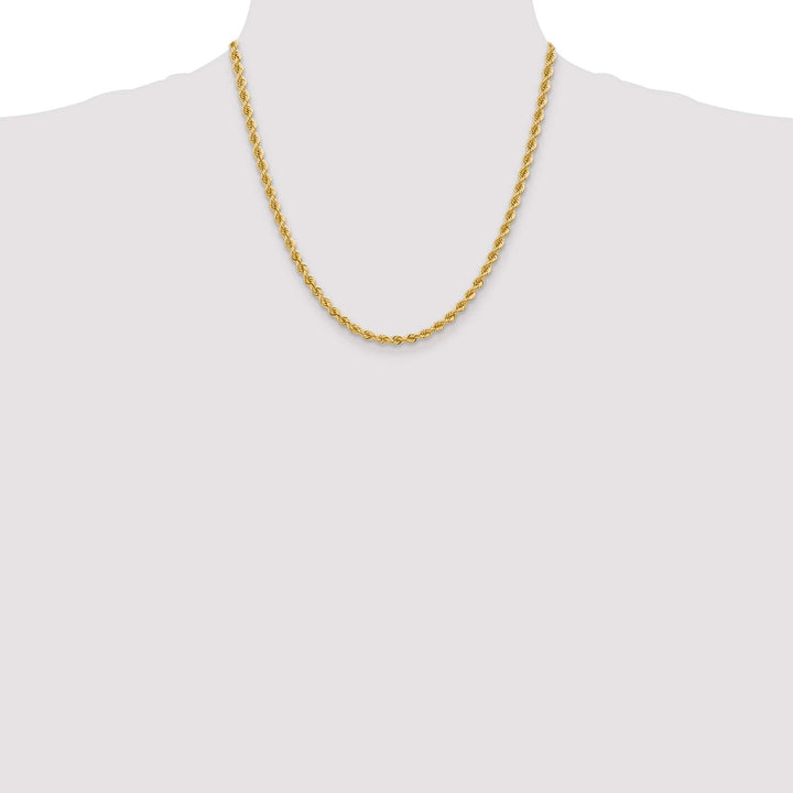 10K Yellow Gold 4mm Regular Rope Chain