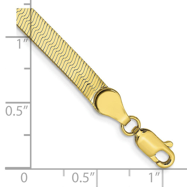 10K Yellow Gold 4mm Silky Herringbone Chain