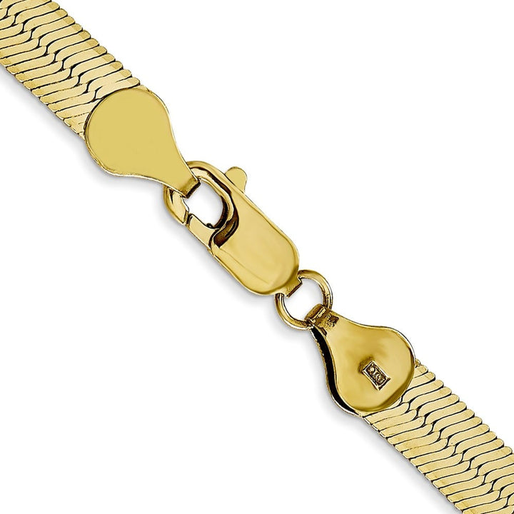 10K Yellow Gold 5.5mm Silky Herringbone Chain