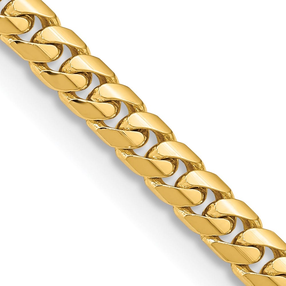10K Yellow Gold 5.5mm Solid Miami Cuban Chain