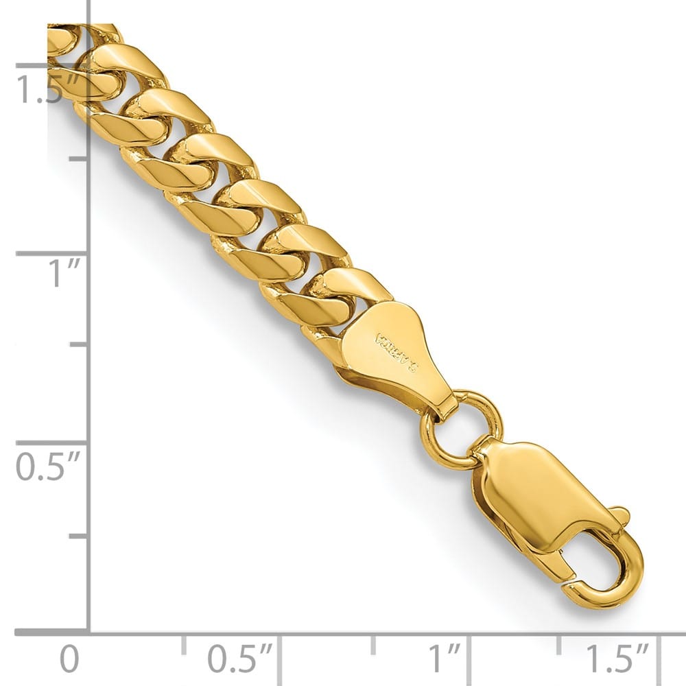 10K Yellow Gold 5.5mm Solid Miami Cuban Chain