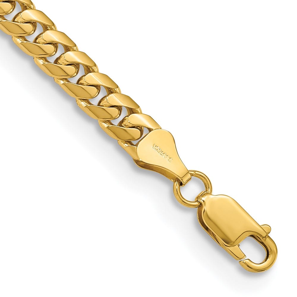 10K Yellow Gold 5.5mm Solid Miami Cuban Chain