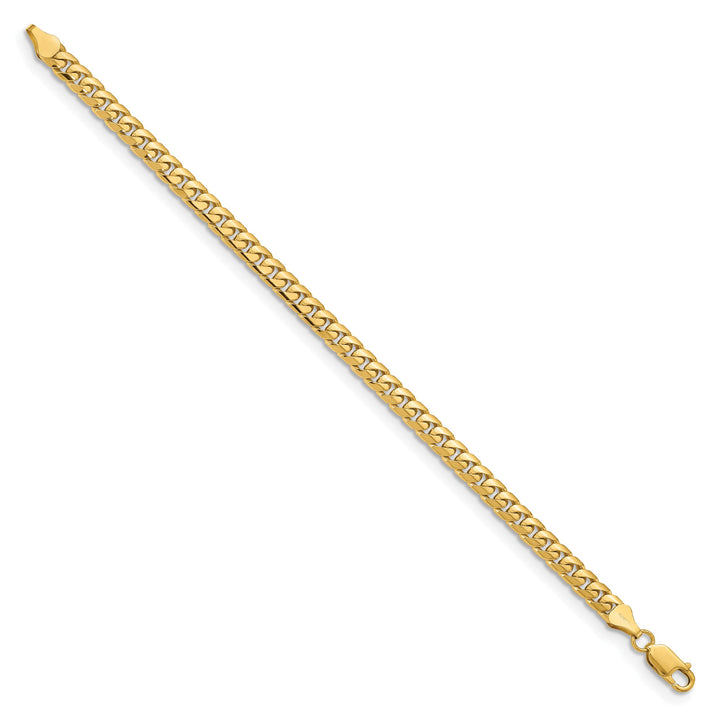 10K Yellow Gold 5.5mm Solid Miami Cuban Chain Bracelet 8.5 Inch