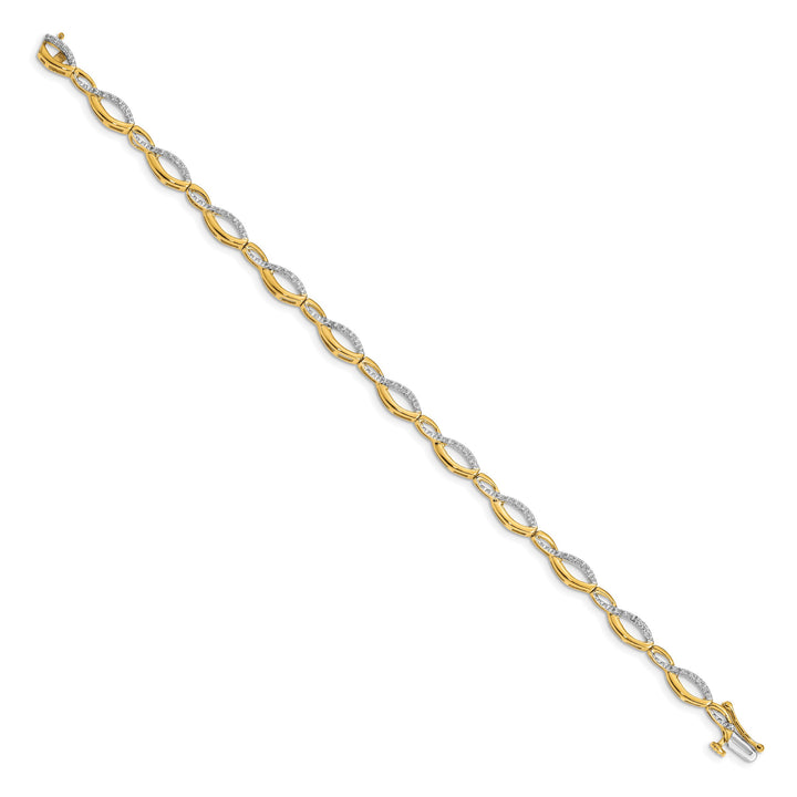 10K Yellow Gold 5 mm Diamond Bracelet