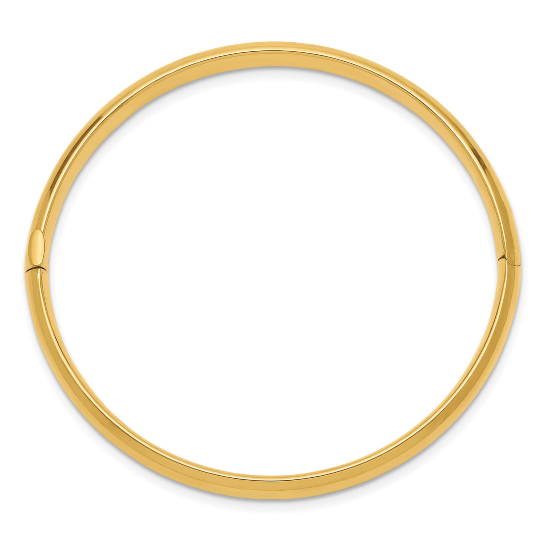 10K Yellow Gold 5 mm Hinged Bangle