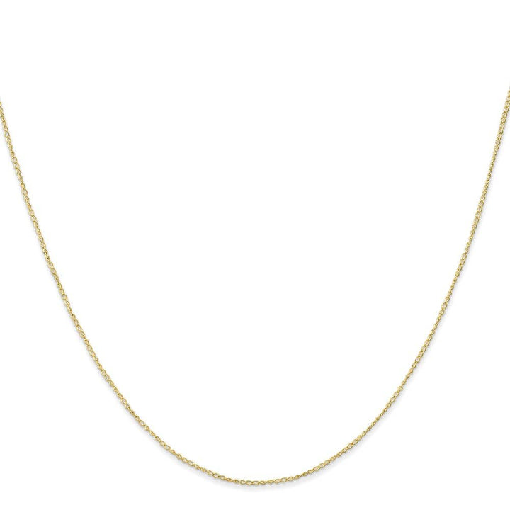 10K Yellow Gold .5mm Carded Curb Chain
