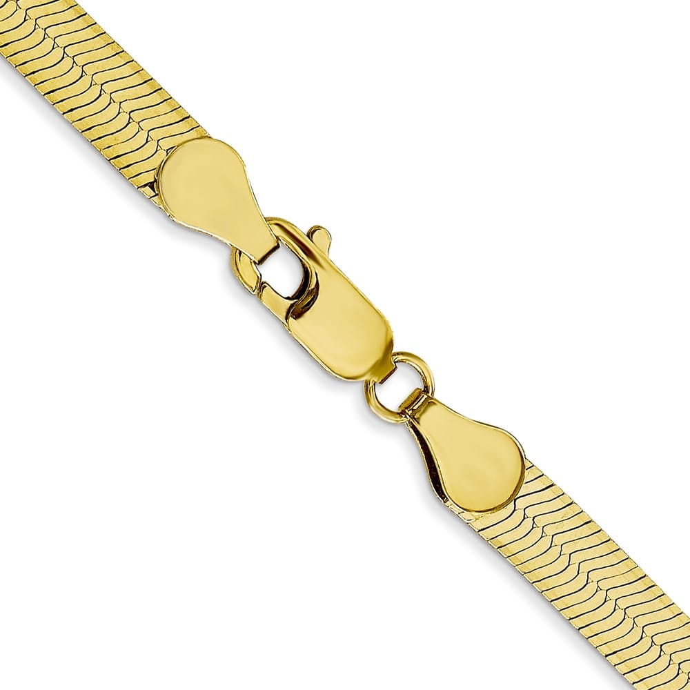 10K Yellow Gold 5mm Silky Herringbone Chain