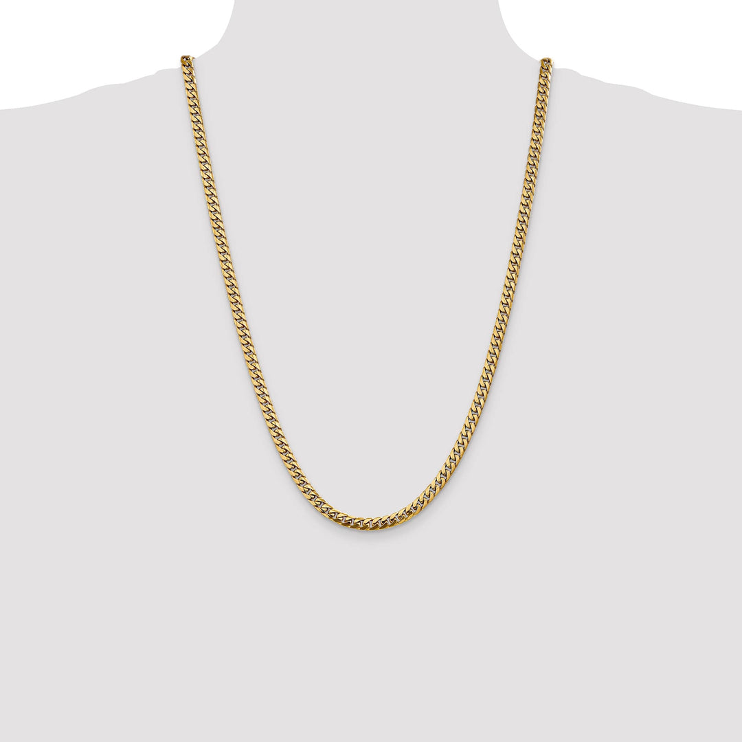 10K Yellow Gold 5mm Solid Miami Cuban Chain 26 Inch