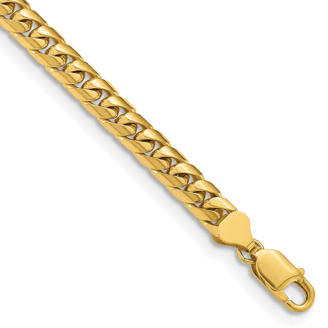 10K Yellow Gold 6.75mm Solid Miami Cuban Chain Bracelet 8.5 Inch