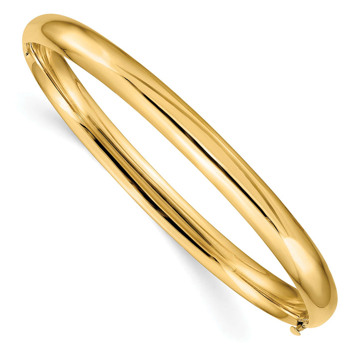 10K Yellow Gold 6 Hinged Bangle