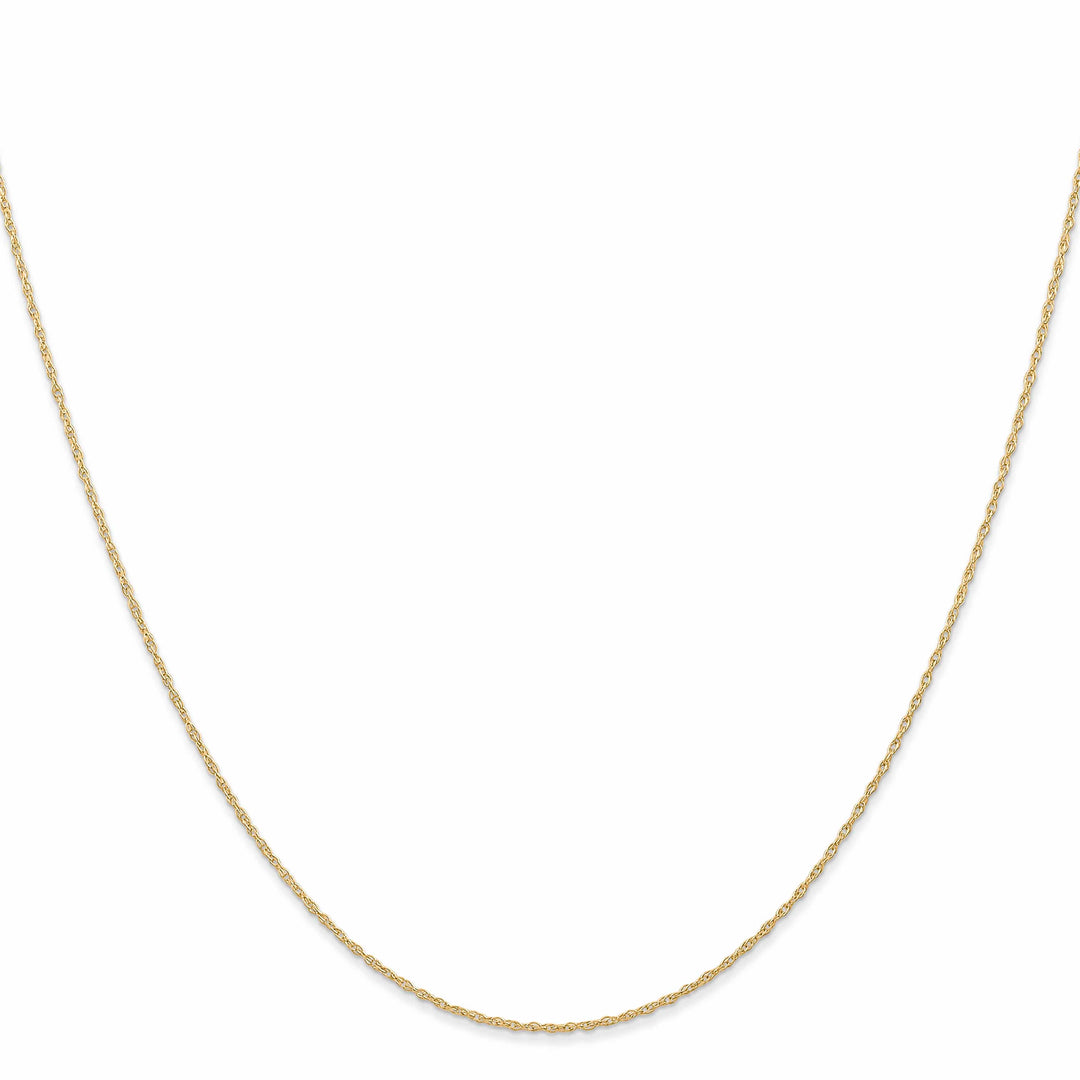 10K Yellow Gold .6 mm Carded Cable Rope Chain 13 Inch