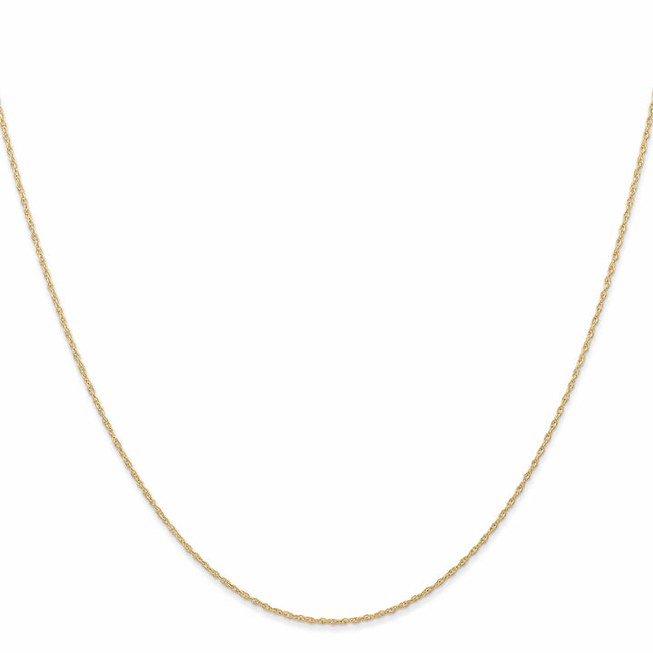 10K Yellow Gold .6 mm Carded Cable Rope Chain 13 Inch