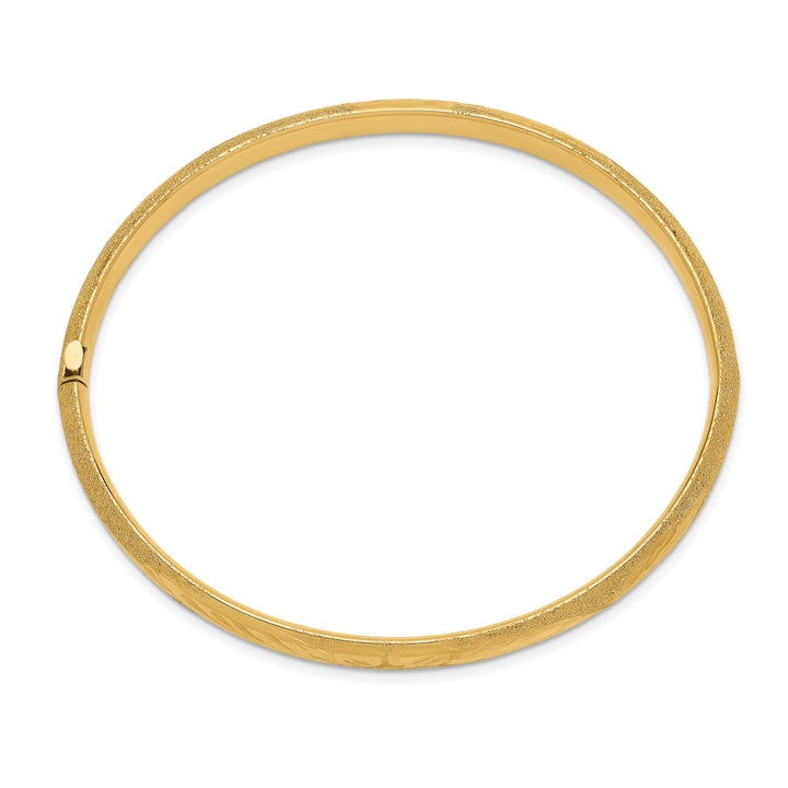 10K Yellow Gold 6 mm D.C. Hinged Bangle