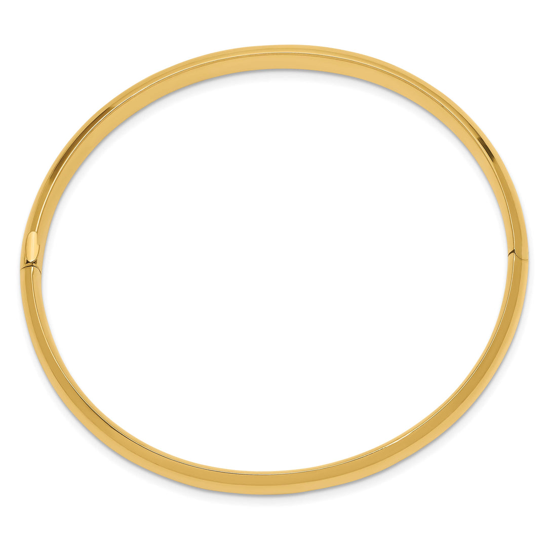 10K Yellow Gold 6 mm Hinged Bangle