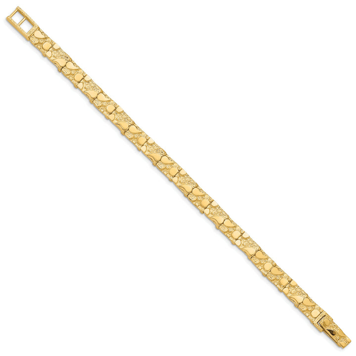 10K Yellow Gold 7.0mm Nugget Bracelet