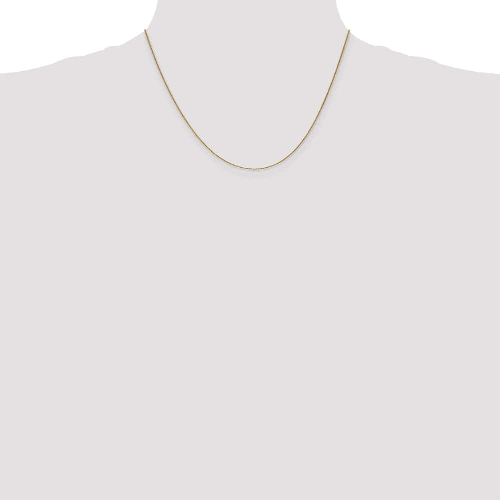 10K Yellow Gold .85mm Spiga Chain Size 18