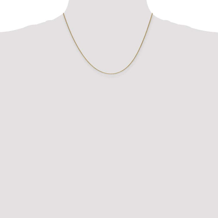 10K Yellow Gold .85mm Spiga Chain Size 18