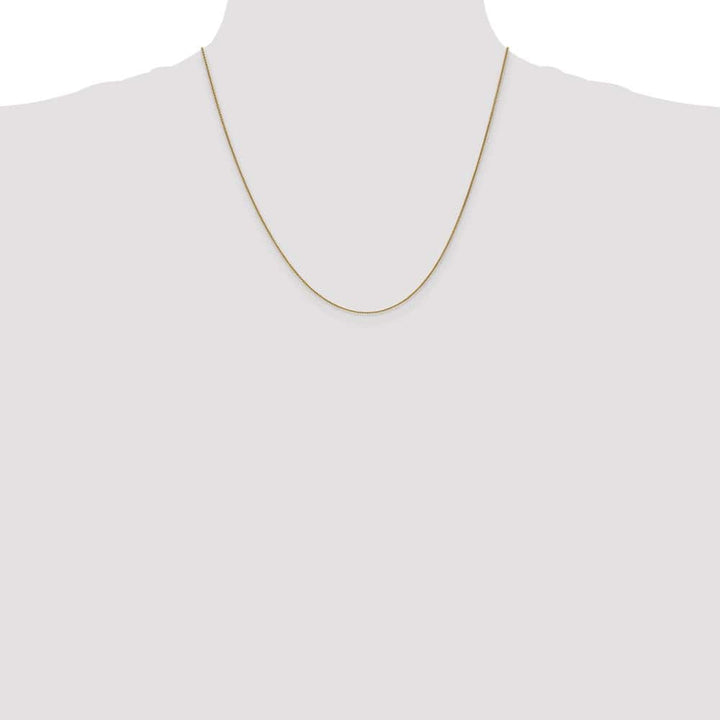10K Yellow Gold .85mm Spiga Chain Size 20