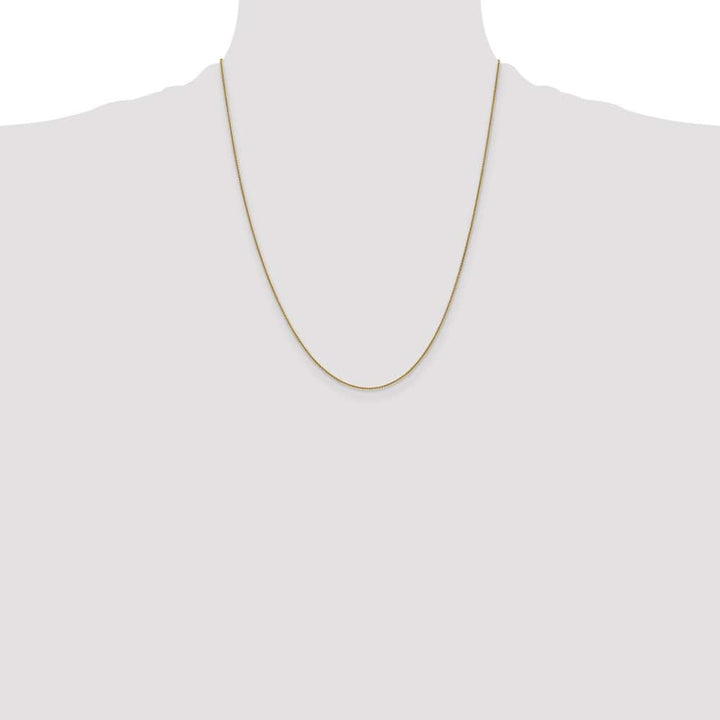 10K Yellow Gold .85mm Spiga Chain Size 22
