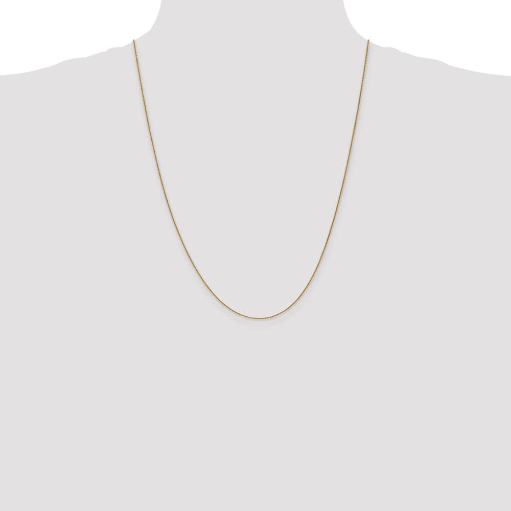 10K Yellow Gold .85mm Spiga Chain Size 24