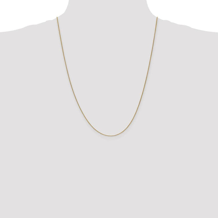 10K Yellow Gold .85mm Spiga Chain Size 24